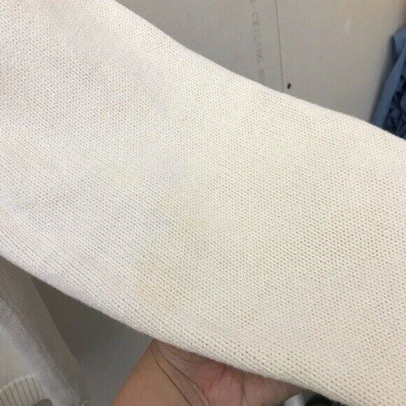 VTG Floral Embroidered Crewel Knit Cardigan Womens Size Large READ - Picture 7 of 7